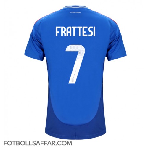 Italien Davide Frattesi #7 Hemmatröja EM 2024 Kortärmad